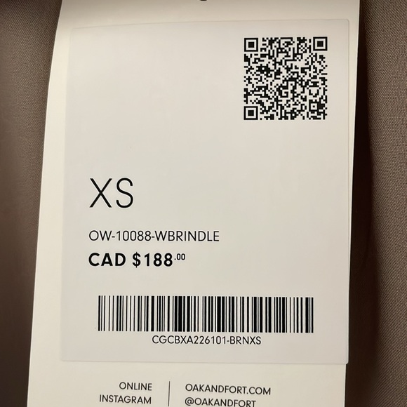 OAK + FORT Oversized Trench, size XS - Picture 5 of 5